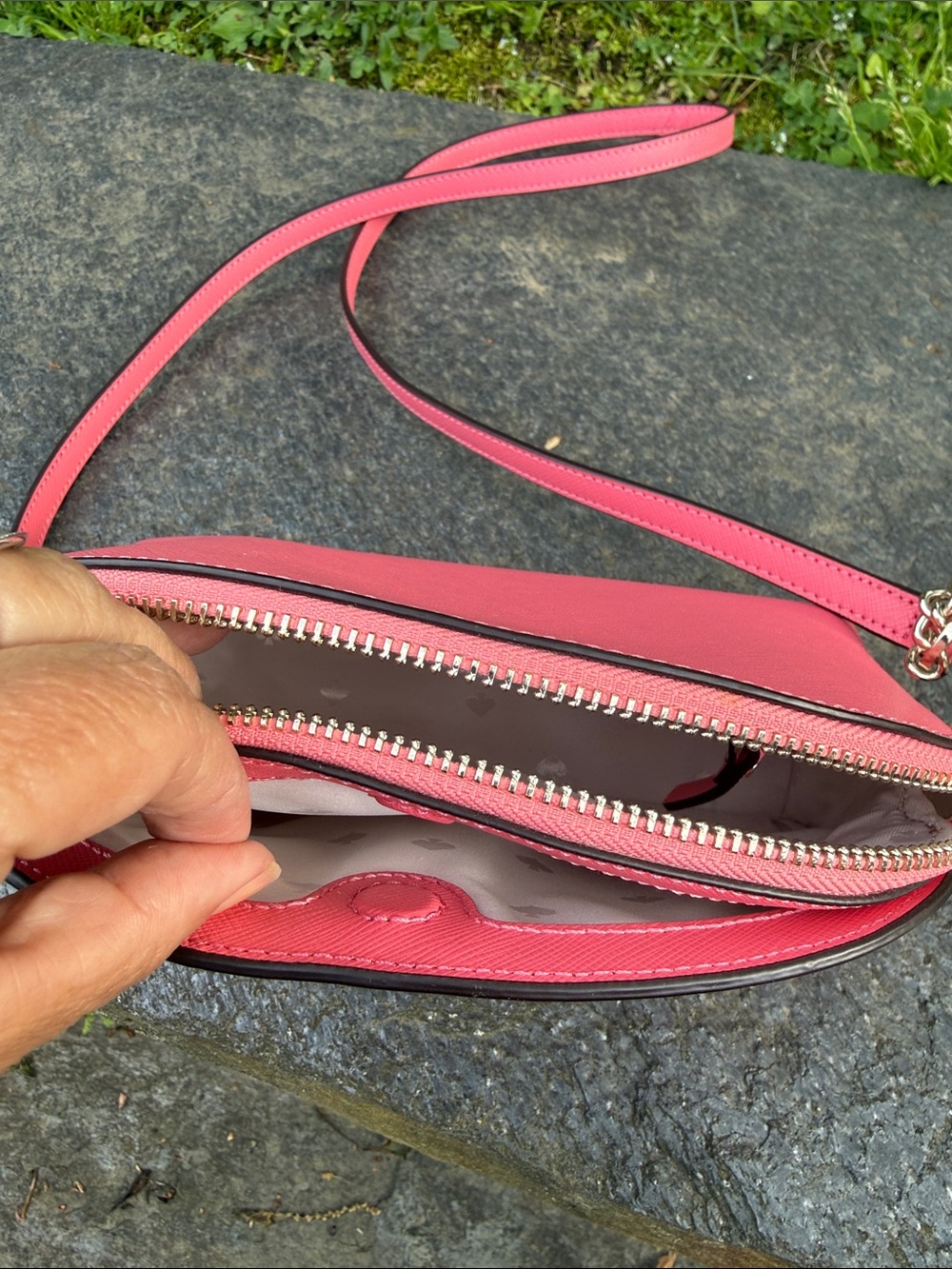 kate spade Pink Saffiano Dome Crossbody - Picture 11 of 16